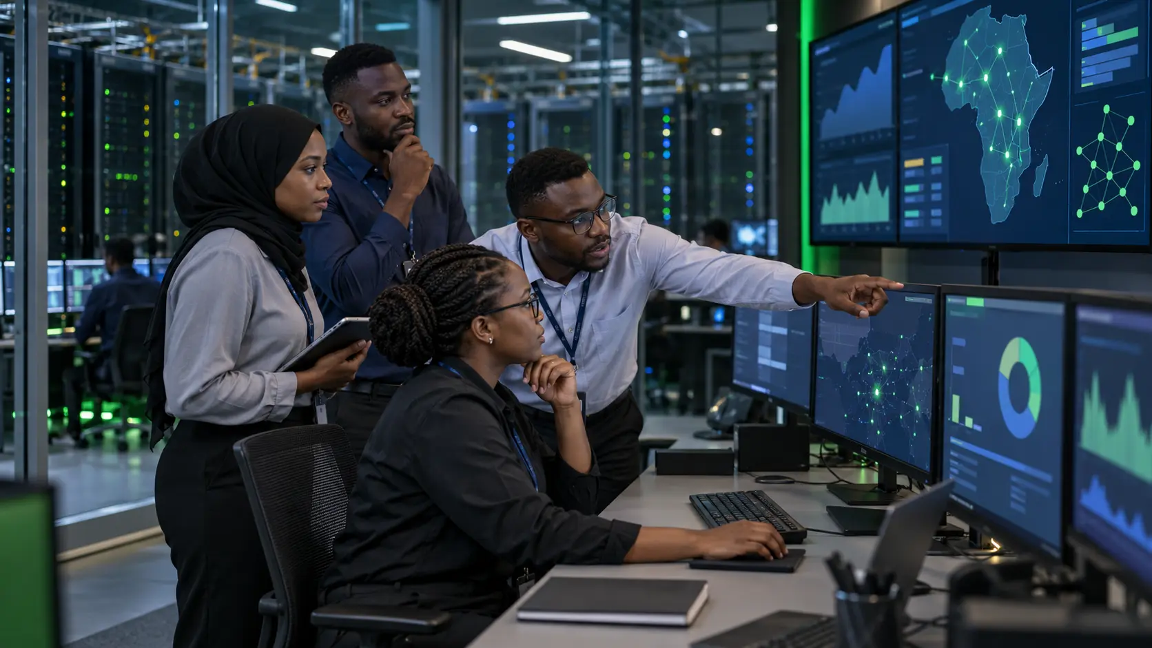MNS-style engineering team coordinating a telecom rollout
